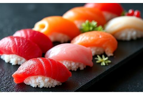 美しい寿司の盛り合わせ