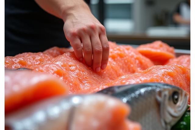 プロの料理人に選ばれる新鮮な魚.