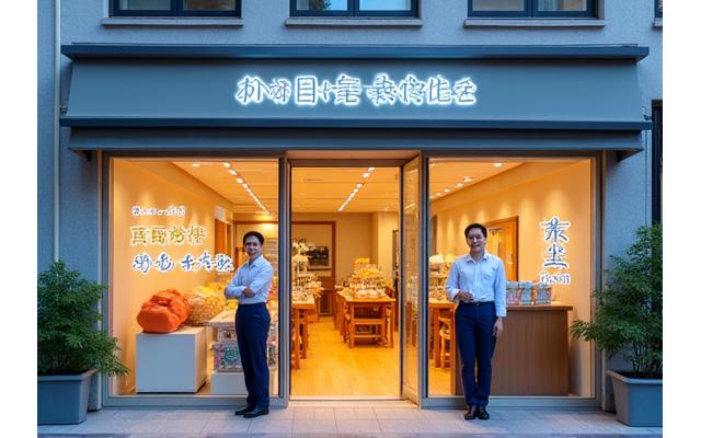 Umi-Sakana Freshの明るい店舗正面と笑顔のスタッフ